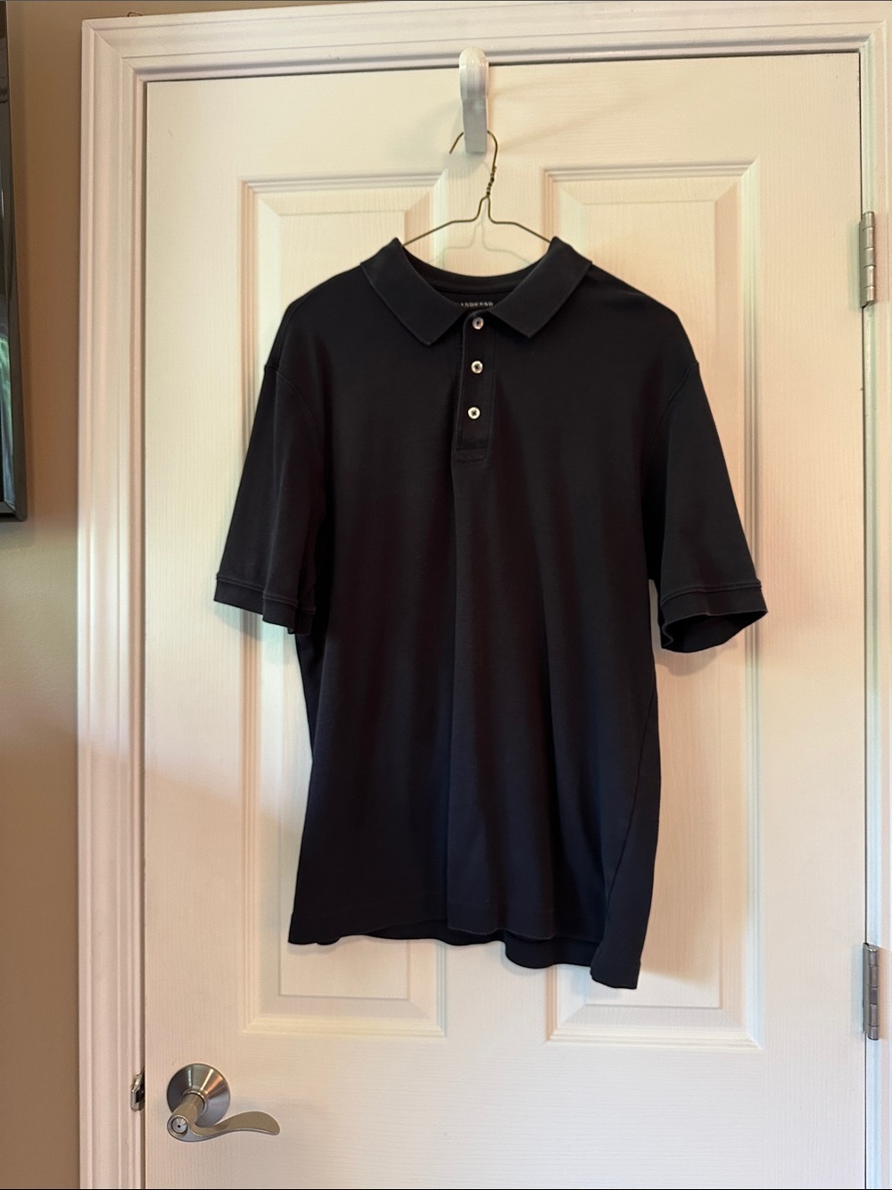 🔥4/$45🔥Lands' End Black Men's Polo Shirt